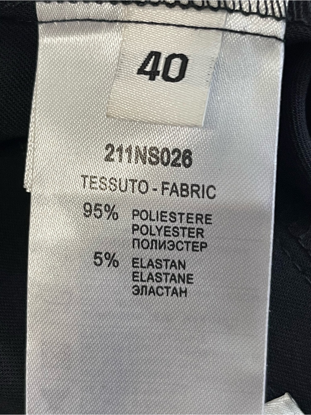 Milano Black Classic Straight-Leg Dress Pants. 40 - Picture 8 of 8